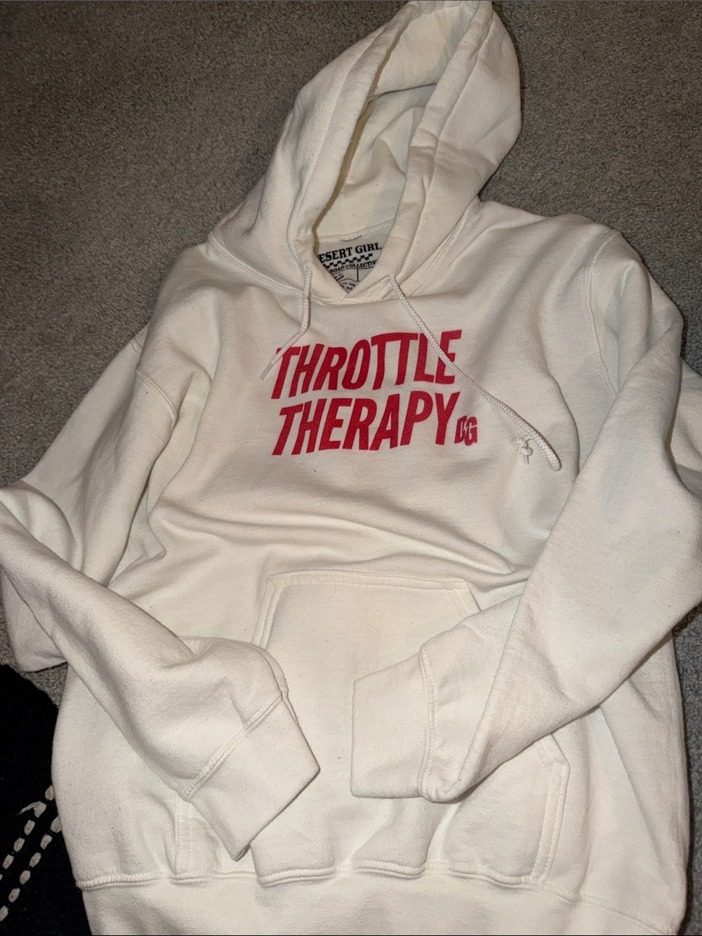 Throttle Therapy White Hoodie Sweatshirt
